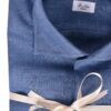 Fralbo Napoli linen shirt handmade blue