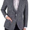 STILE LATINO linen silk cotton blazer blue