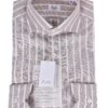 Fralbo Napoli striped shirt cotton silk linen handmade