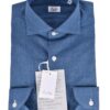 Fralbo Napoli striped shirt chambray denim