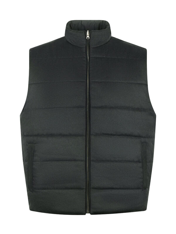 STILE LATINO reversible cashmere vest green