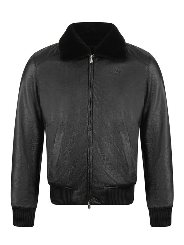 Mandelli deerskin leather jacket