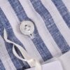 Fralbo Napoli striped linen shirt solbiato Loro Piana fabric