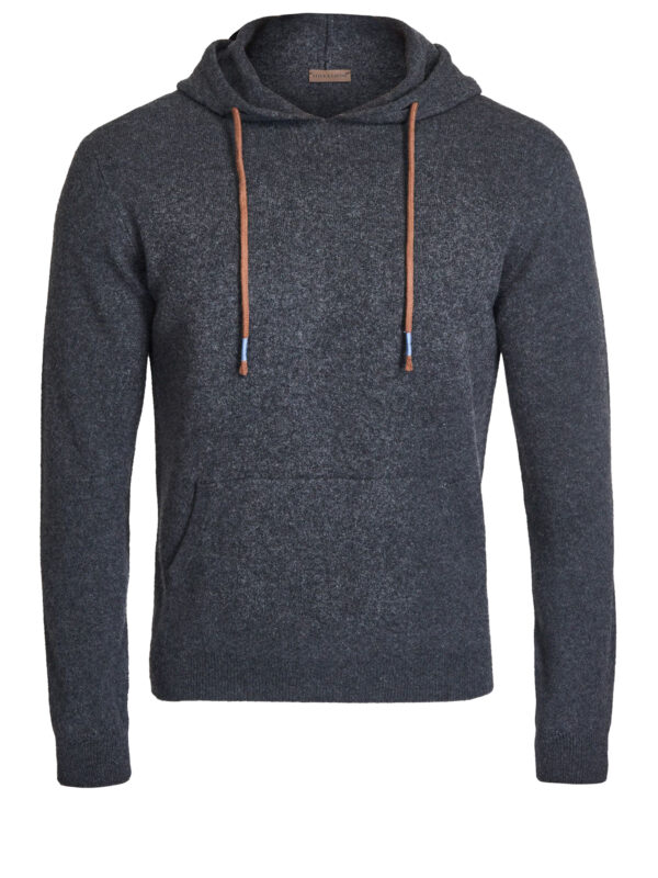 STILE LATINO HOODIE gray cashmere wool