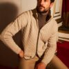 St. Moritz cashmere cable knit cardigan Stile Latino fur collar