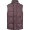 Luciano Barbera wool vest down filled purple