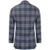 STILE LATINO wool blazer gray blue check