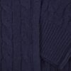 St. Moritz cashmere cable knit cardigan Stile Latino fur collar