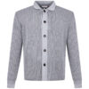 LUCIANO BARBERA wool cashmere cardigan light gray