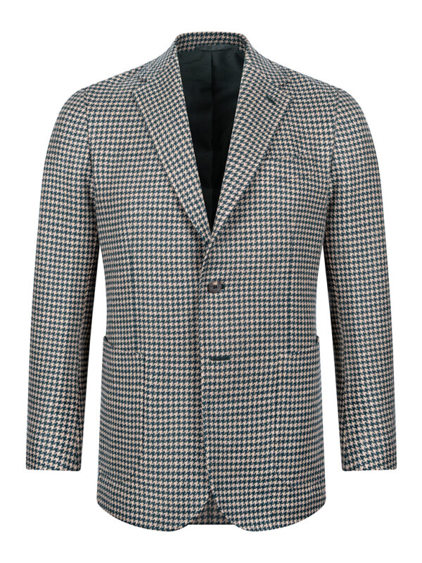 Stile houndstooth blazer green