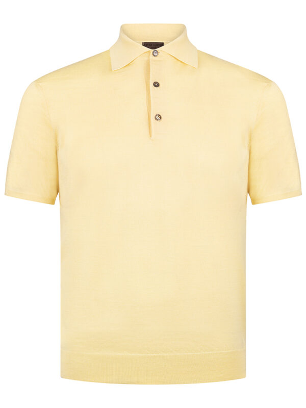 Stile latino spring summer collection wool silk polo t-shirt