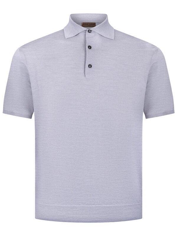 STILE LATINO wool silk polo t-shirt