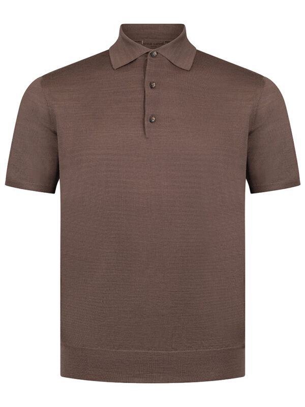 STILE LATINO wool silk polo t-shirt