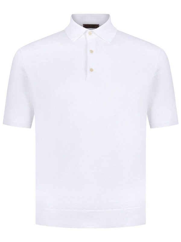 Stile Latino linen cotton polo t-shirt