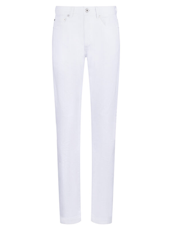 LUCIANO BARBERA cotton jeans white spring summer collection