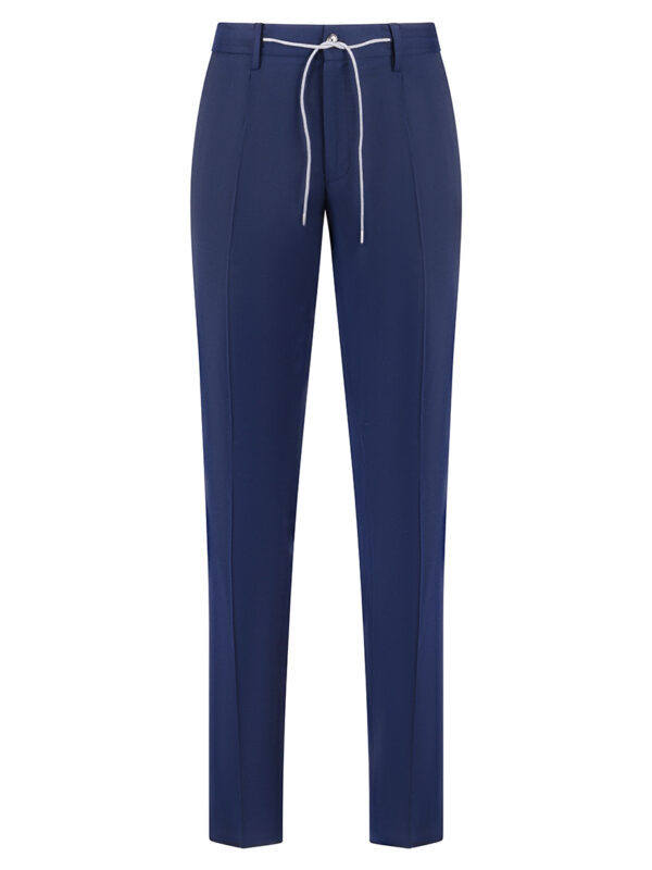 LUCIANO BARBERA wool trousers blue