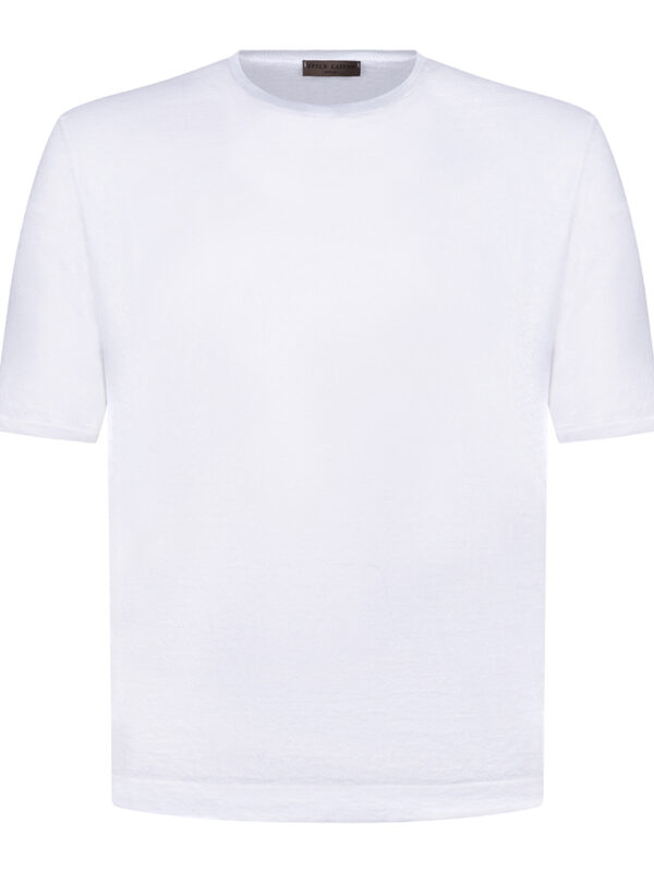 Stile Latino t-shirt linen cotton white spring summer