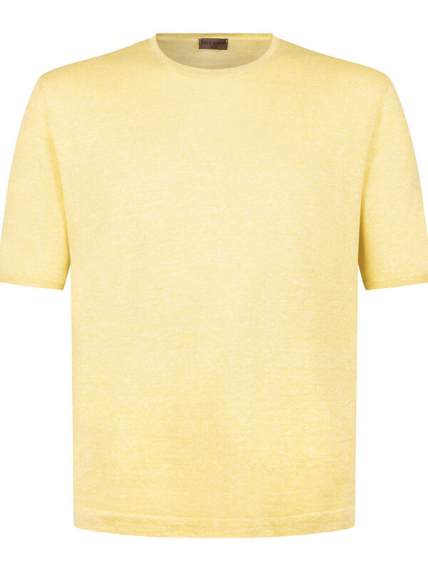Stile Latino t-shirt linen cotton yellow spring summer collection