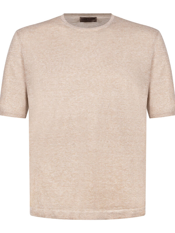Stile Latino t-shirt linen cotton beige spring summer collection Vinenzo Attolini