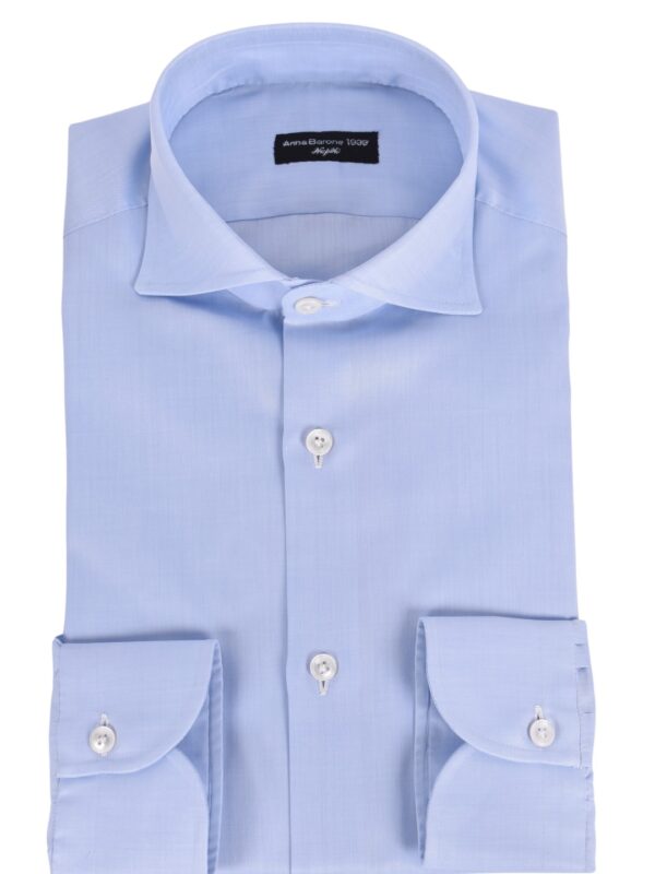 Anna Barone Fralbo Napoli shirt light blue handmade