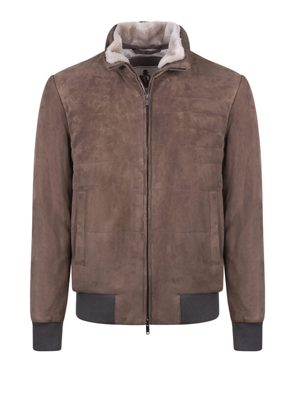 LUCIANO BARBERA suede jacket