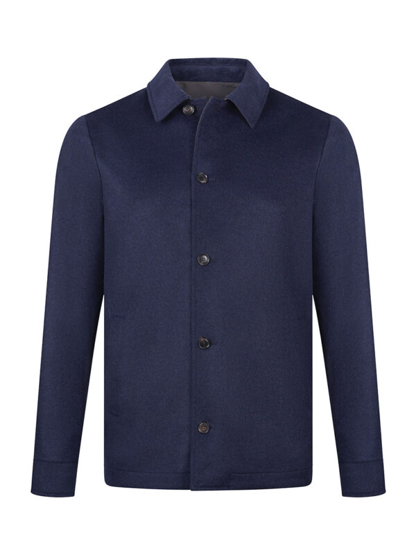 LUCIANO BARBERA wool cashmere reversible coat