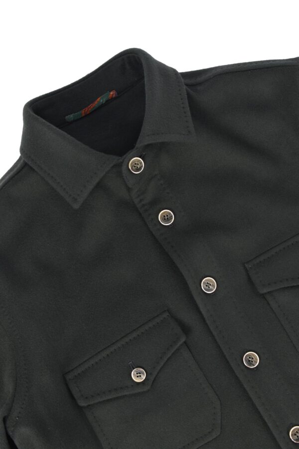 STILE LATINO kansas over shirt green wool cashmere STILE LATINO kansas over shirt green wool cashmere fall winter