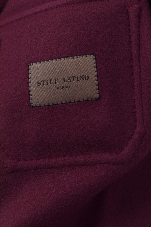 STILE LATINO kansas over shirt burgundy wool cashmere STILE LATINO kansas over shirt burgundy wool cashmere