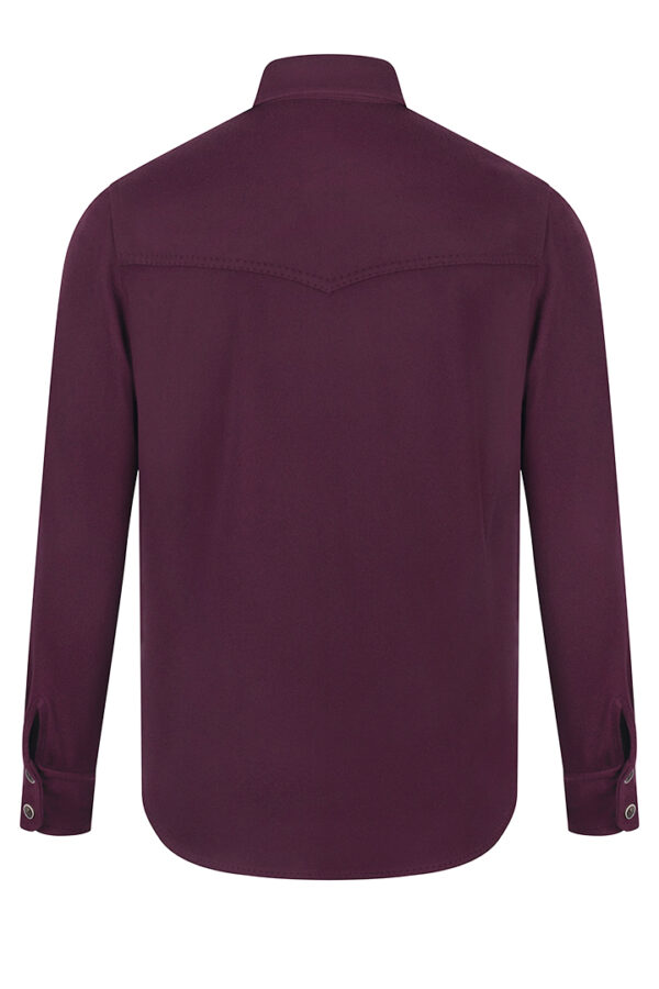 STILE LATINO kansas over shirt burgundy wool cashmere STILE LATINO kansas over shirt burgundy wool cashmere